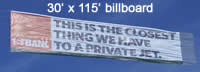 Sample Airplane Billboard